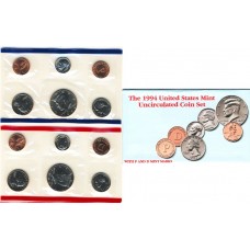 United States Mint UNC coinset 1994 P and D